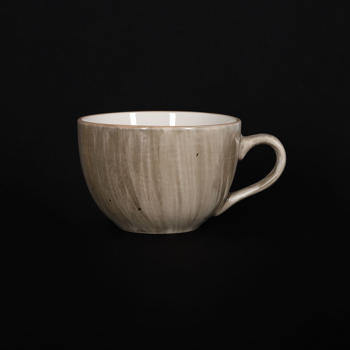 Чашка чайная 250мл, серо-коричневый "Corone Natura"