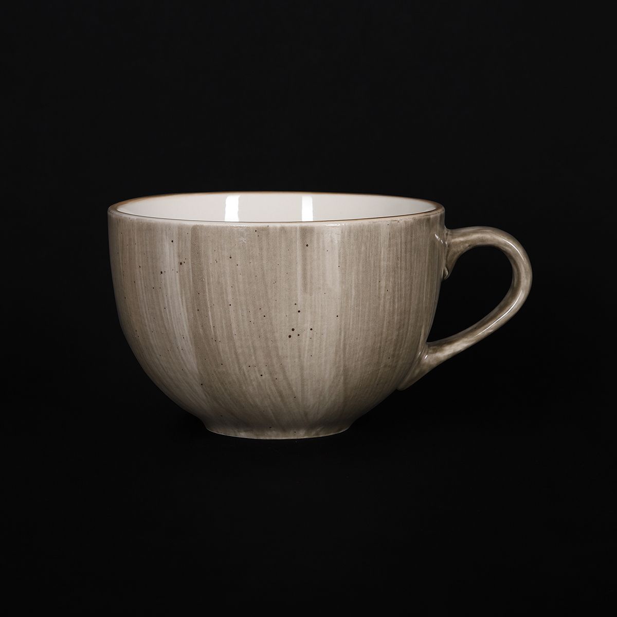 Чашка чайная 320мл, серо-коричневый "Corone Natura"