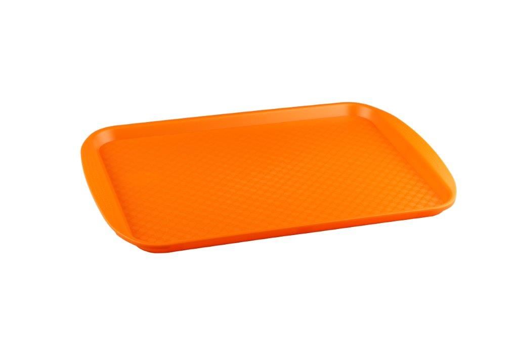 Поднос пластиковый  RESTOLA оранжевый 420х300 мм