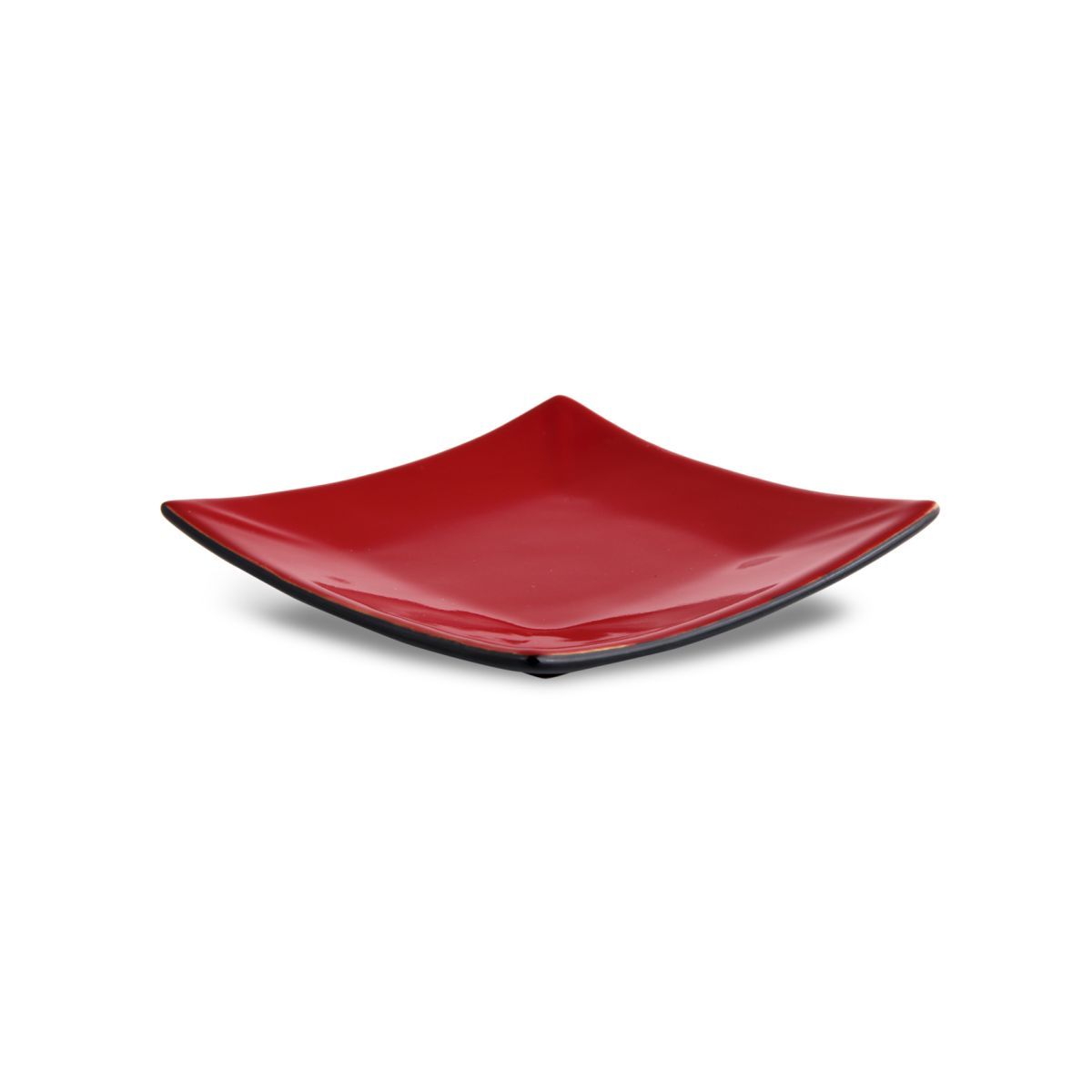 Тарелка десертная 12,5x12,5 см Kyoto Black&Red H2022D/PT215