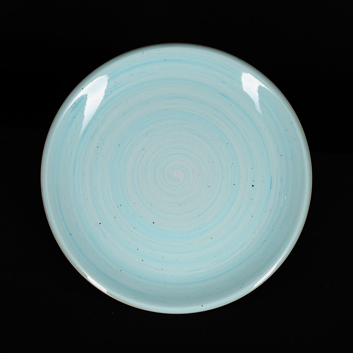 Тарелка мелкая 255мм, голубой "Corone Natura"