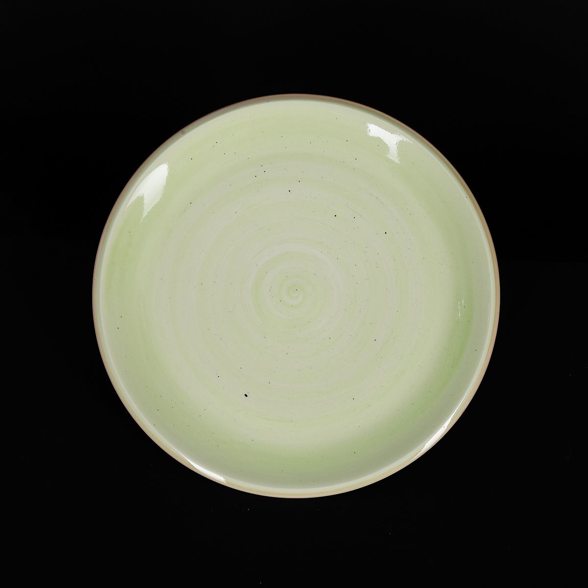 Тарелка мелкая 255мм, зеленый "Corone Natura"