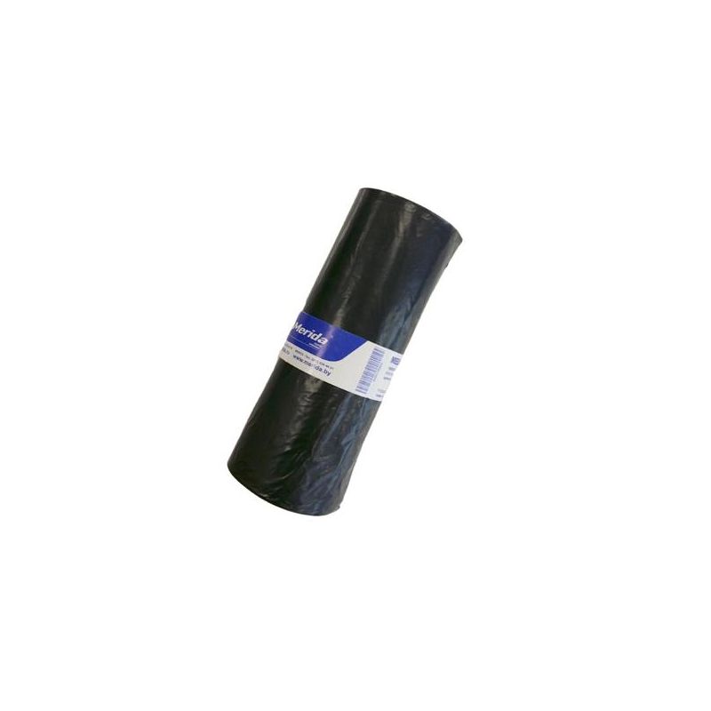 Мешки д/мусора "MERIDA PREMIUM" черные 120л, 60 микрон, (70х110 см.) (10шт /рулон)